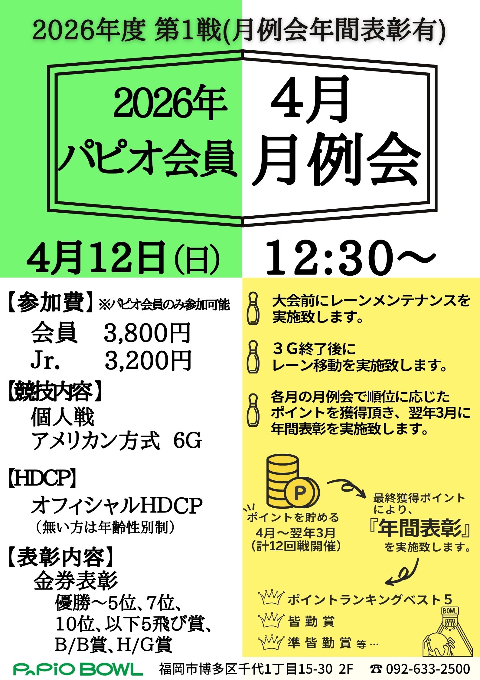 4.12　会員月例会
